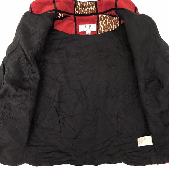 Vintage TAPP New York Vest Artsy Mixed Media Animal Print Boho Velour Corduroy - Picture 5 of 16